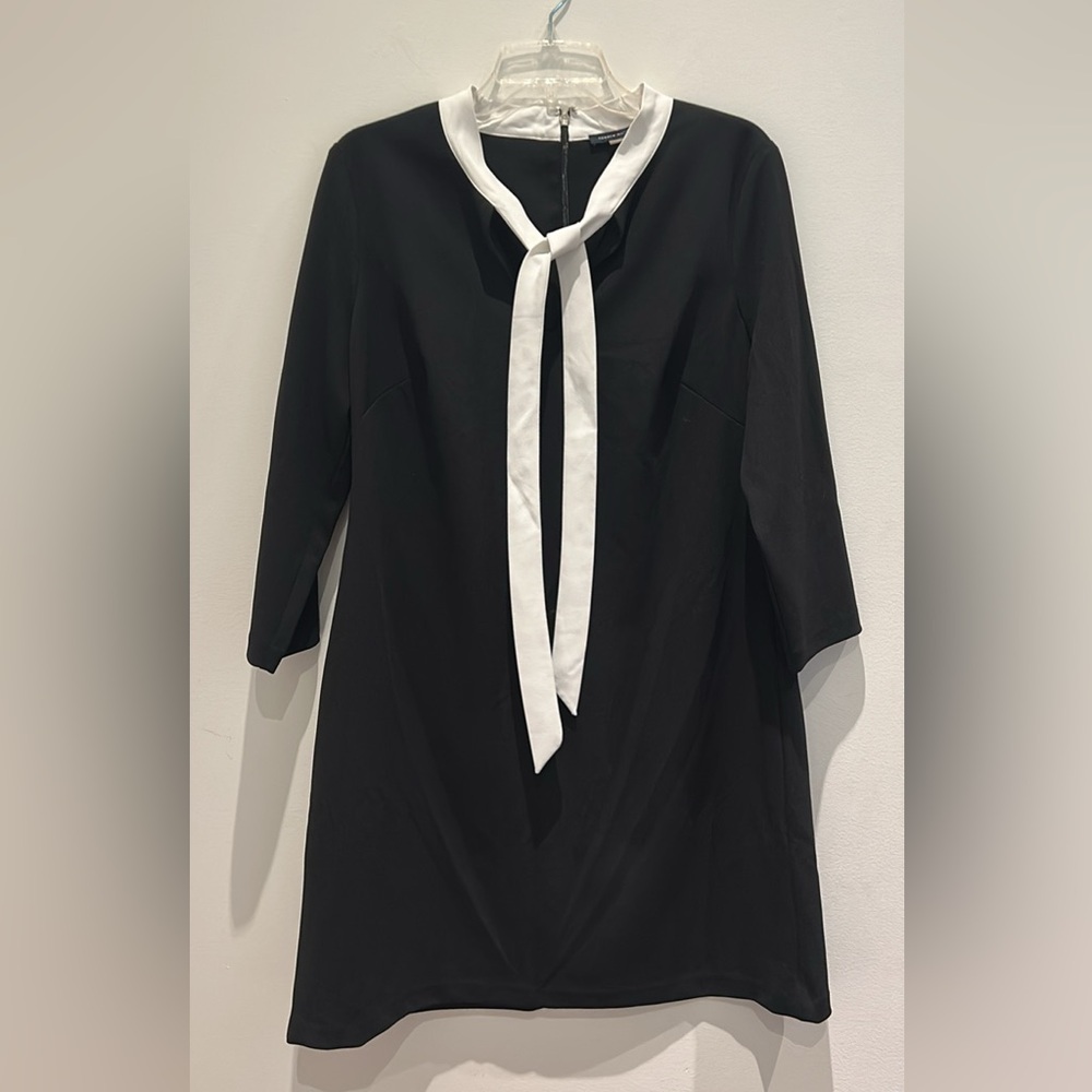 Tommy Hilfiger Black Blouse with White Accents